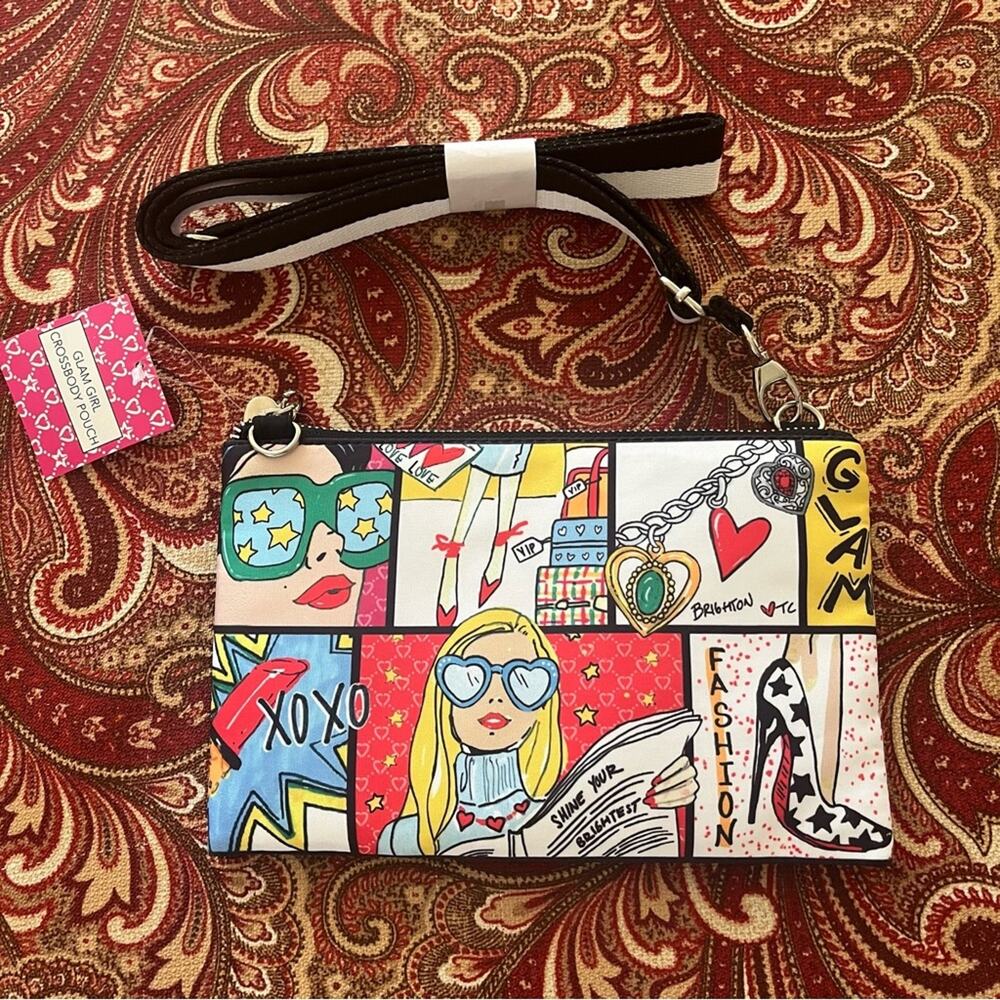 Brighton Glam Girl Nylon Small Crossbody Bag NWT